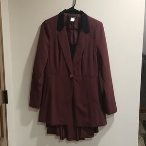 Burgundy Blazer